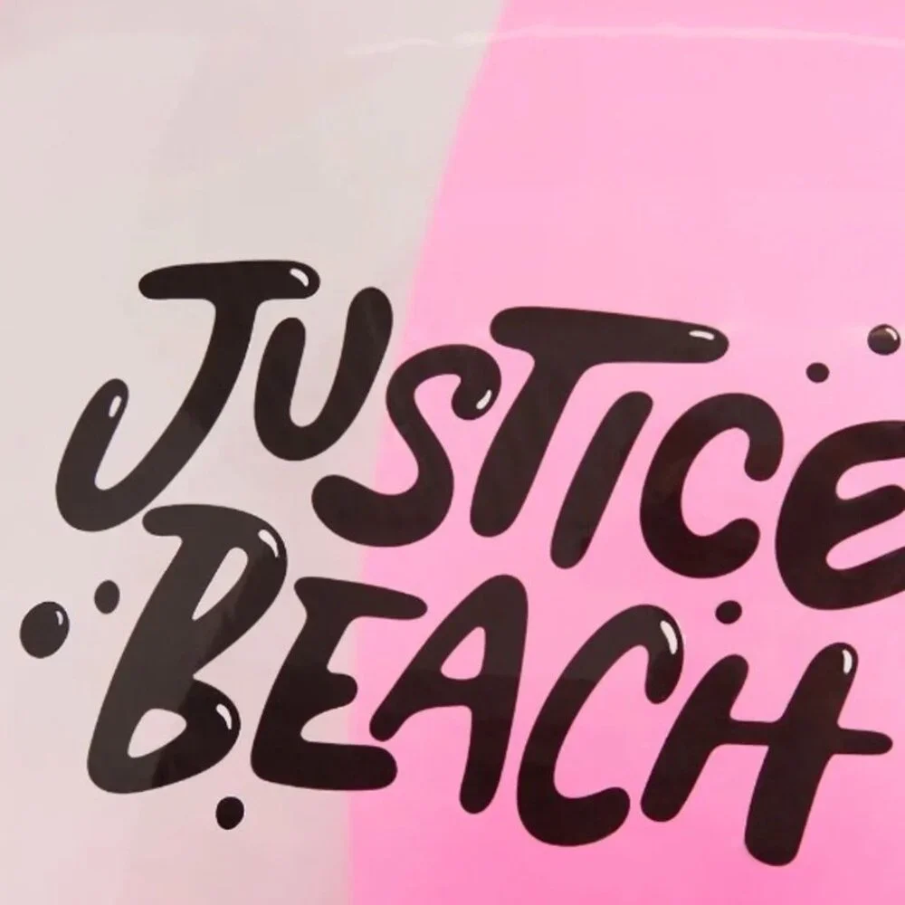Justice Beach Inflatable Pink Beach Ball 18 Inches Decorate Your Ball NEW